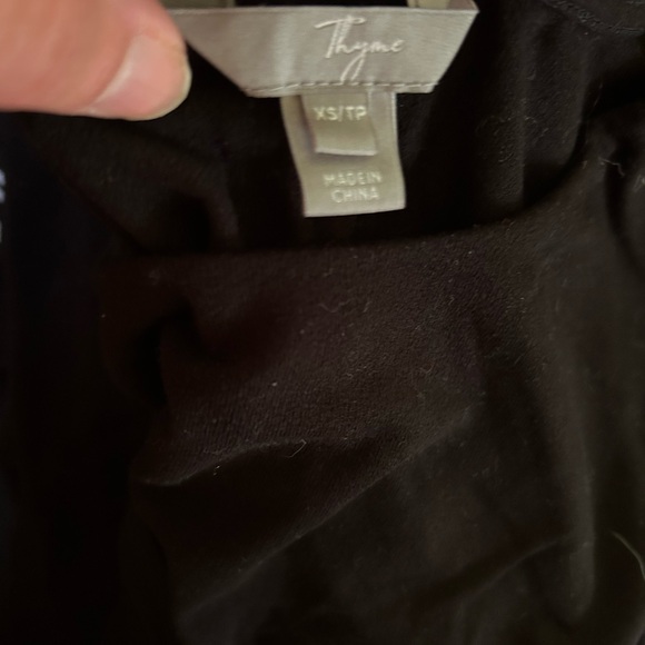 Thyme black long sleeve maternity dress XS - Picture 2 of 2